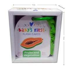 Baby's First Board Flash Card Fruits and Vegetables