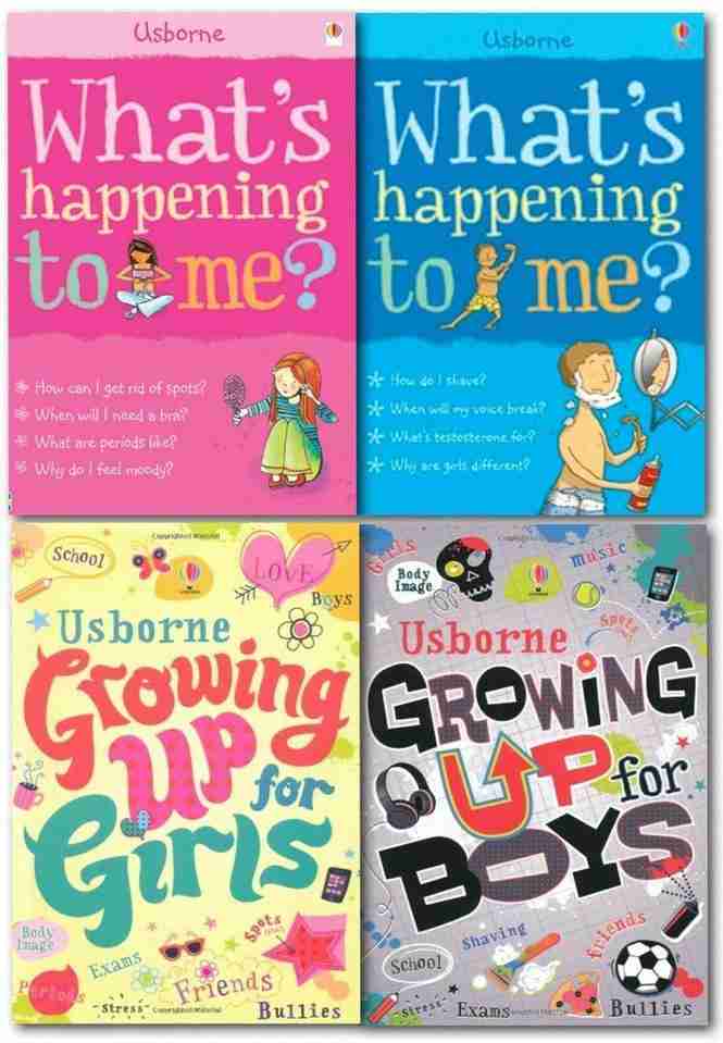 Growing Up for Girls and Boys Whats Happening to Me 4 Books Set