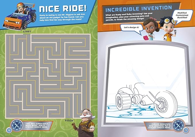 Rusty Rivets: Turbo Mode: Sticker Activity Book