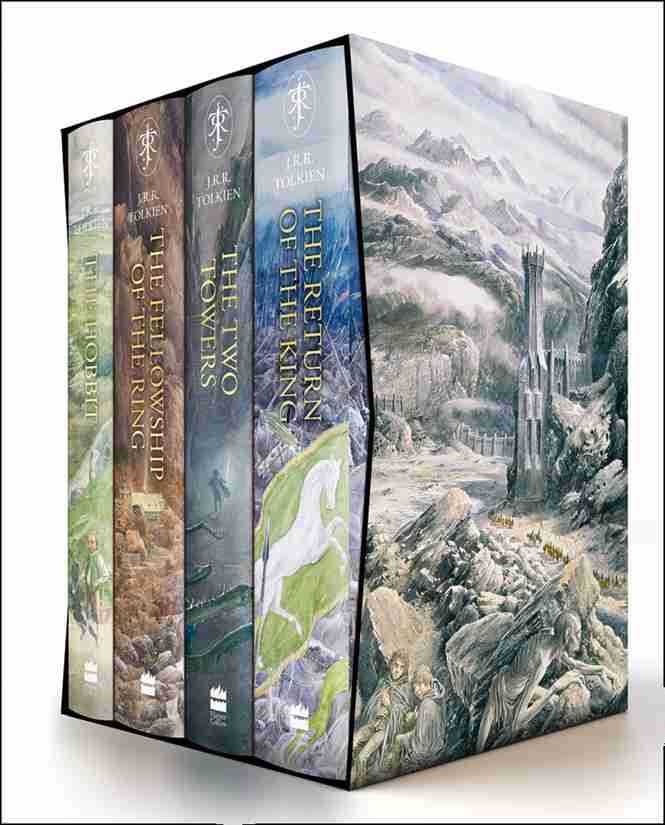 The Hobbit and The Lord of the Rings 4 Books Collection Boxed Set Illustrated edition